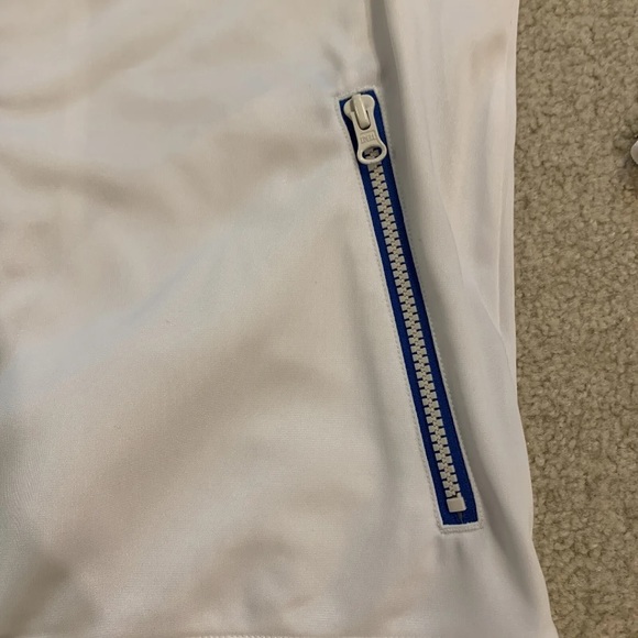 The North Face Full Zip Hooded White Jacket Pockets Mens Size S Red Logo Japan - Picture 7 of 12